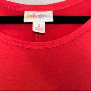 Lularoe BNOT Red Carly high low hem